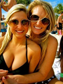 College girl in short